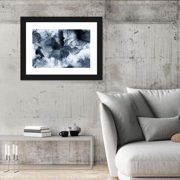 Seamless Ink Wash Abstract Canvas Wall Art