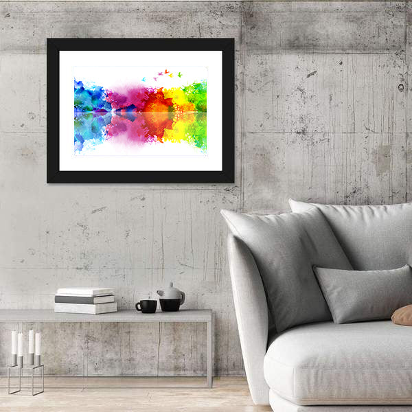 Flying Flock of Birds Canvas Wall Art