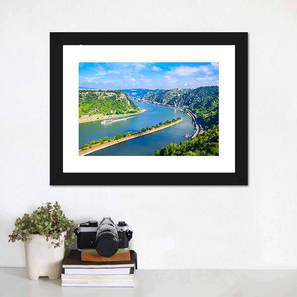 Rhineland-palatinate River Valley Canvas Wall Art