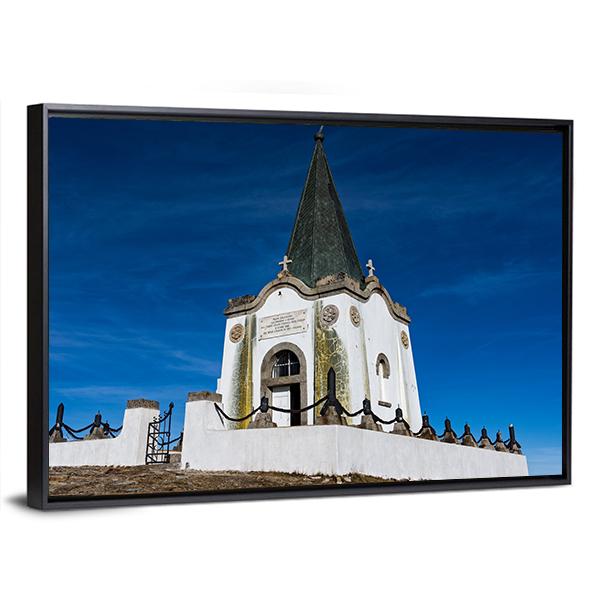 Serbian Hilltop Chapel, Greece Canvas Wall Art