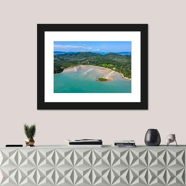 Koh Yao Noi Turquoise Coast Aerial View Canvas Wall Art