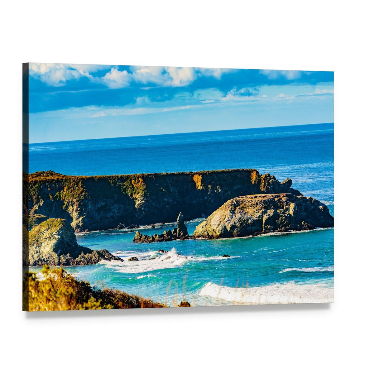 Morning in Pacific Valley Canvas Wall Art, single panel gallery wrapped canvas, angled product view