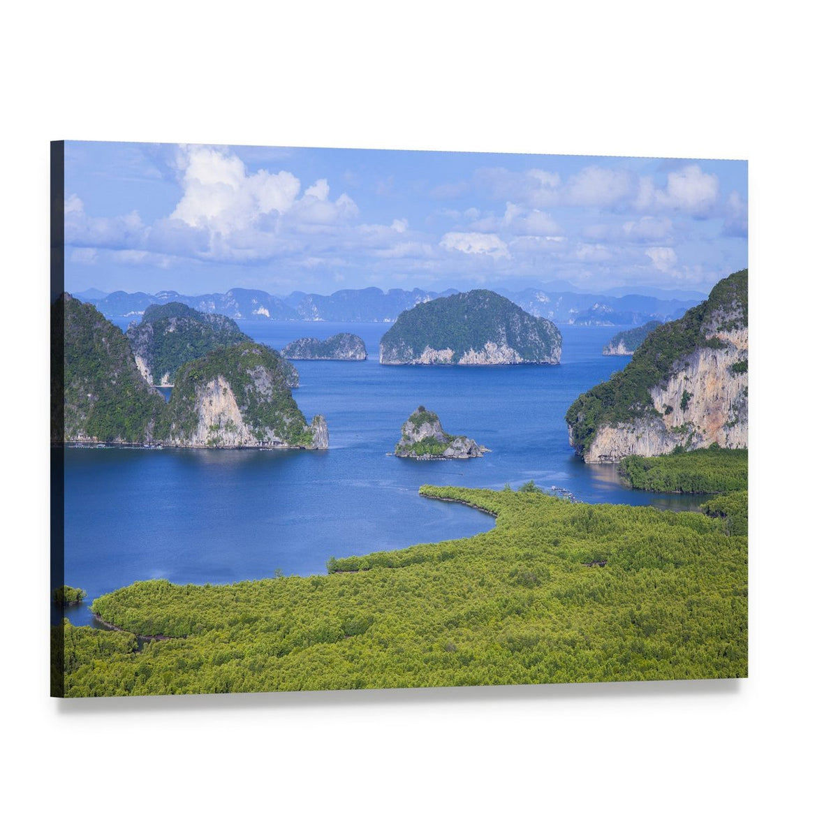 Samed Nang Chee Viewpoint Canvas Wall Art, single panel gallery wrapped canvas, angled product view