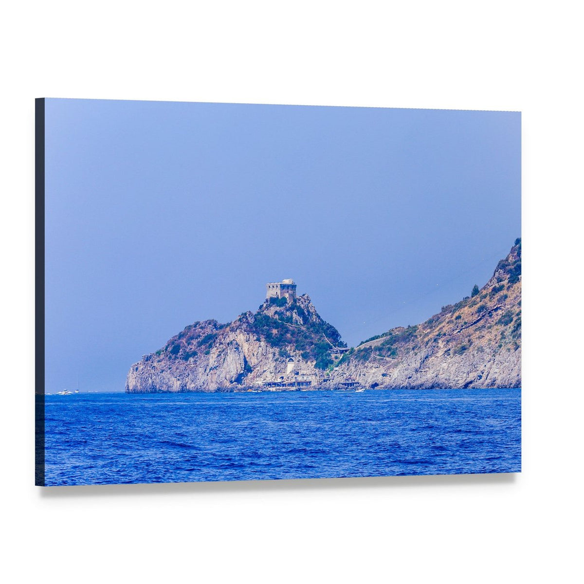 Conca Dei Marini, Amalfi Coast Canvas Wall Art, single panel gallery wrapped canvas, angled product view