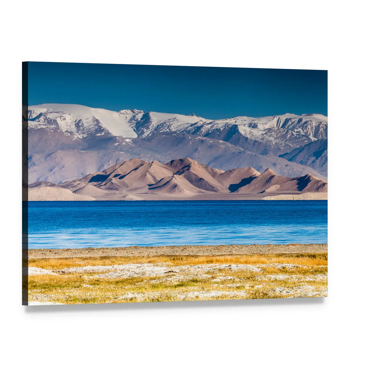 Karakul Lake In Pamir In Tajikistan Canvas Wall Art, single panel gallery wrapped canvas, angled product view