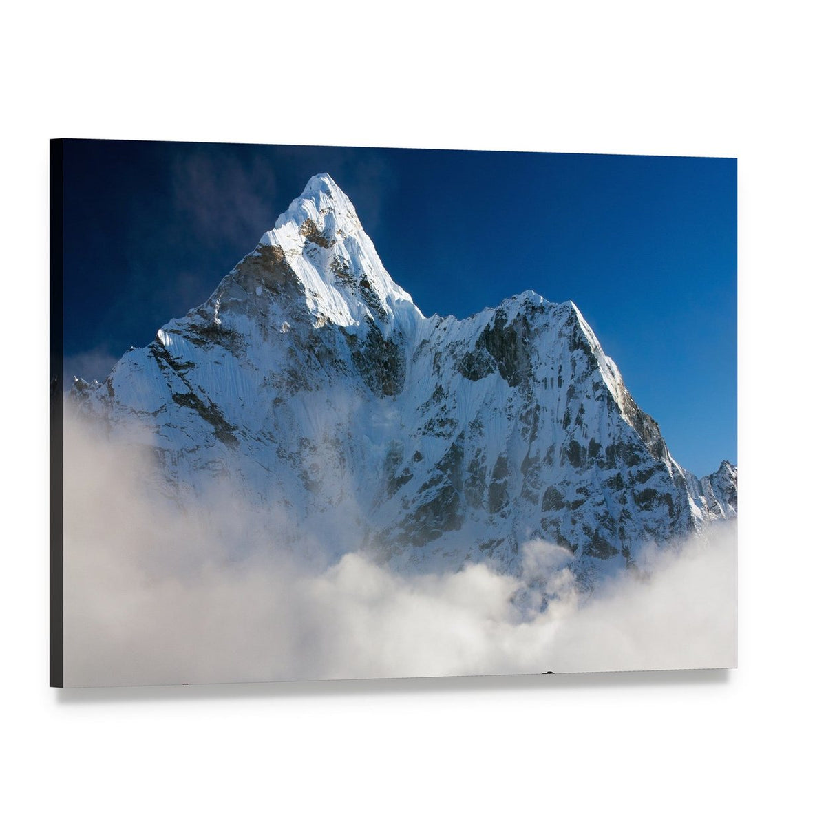 Ama Dablam Peak, Nepal Canvas Wall Art, single panel gallery wrapped canvas, angled product view