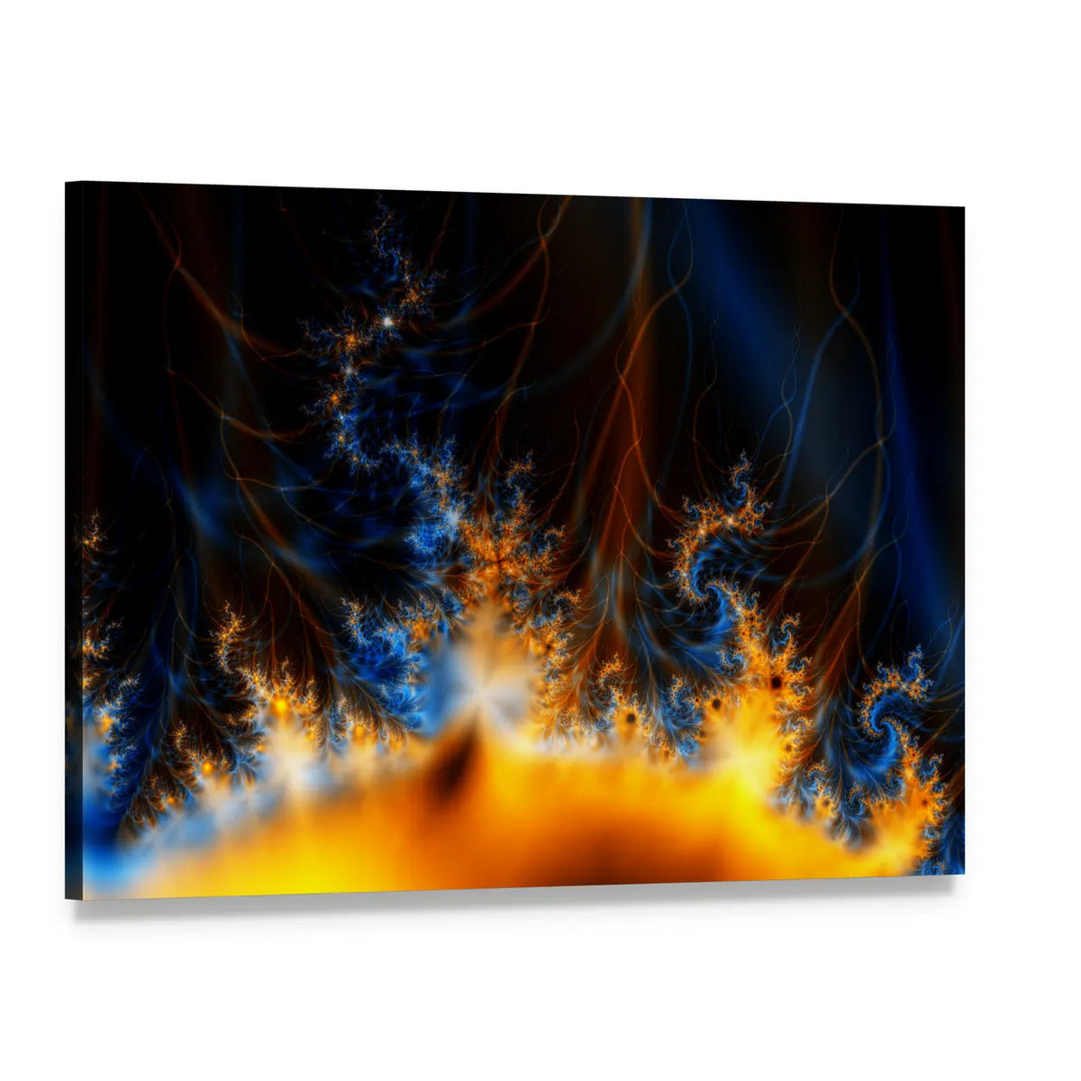 Solar Storm In Outer Space Canvas Wall Art, single panel gallery wrapped canvas, angled product view
