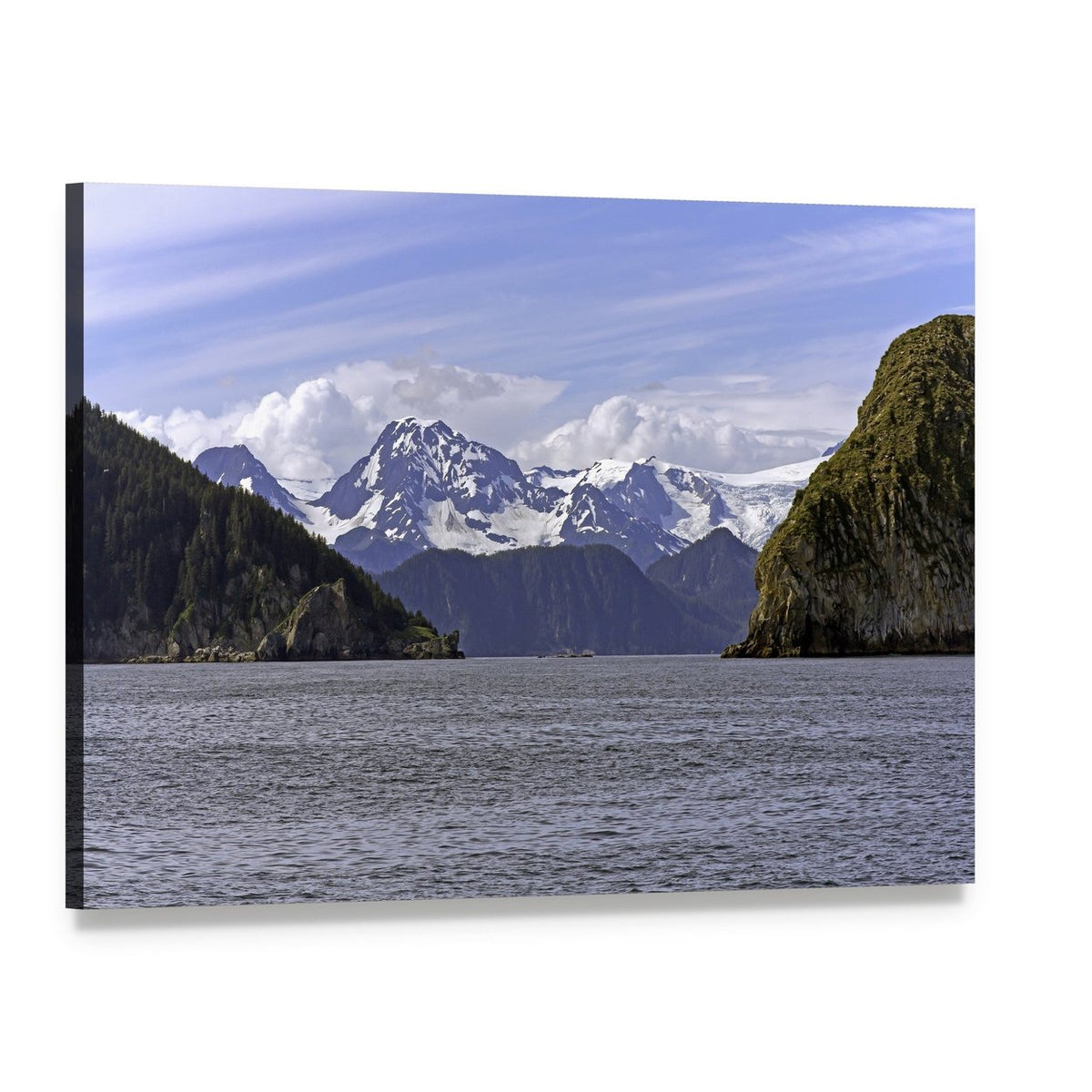 Resurrection Bay Near Seward, Alaska Canvas Wall Art, single panel gallery wrapped canvas, angled product view