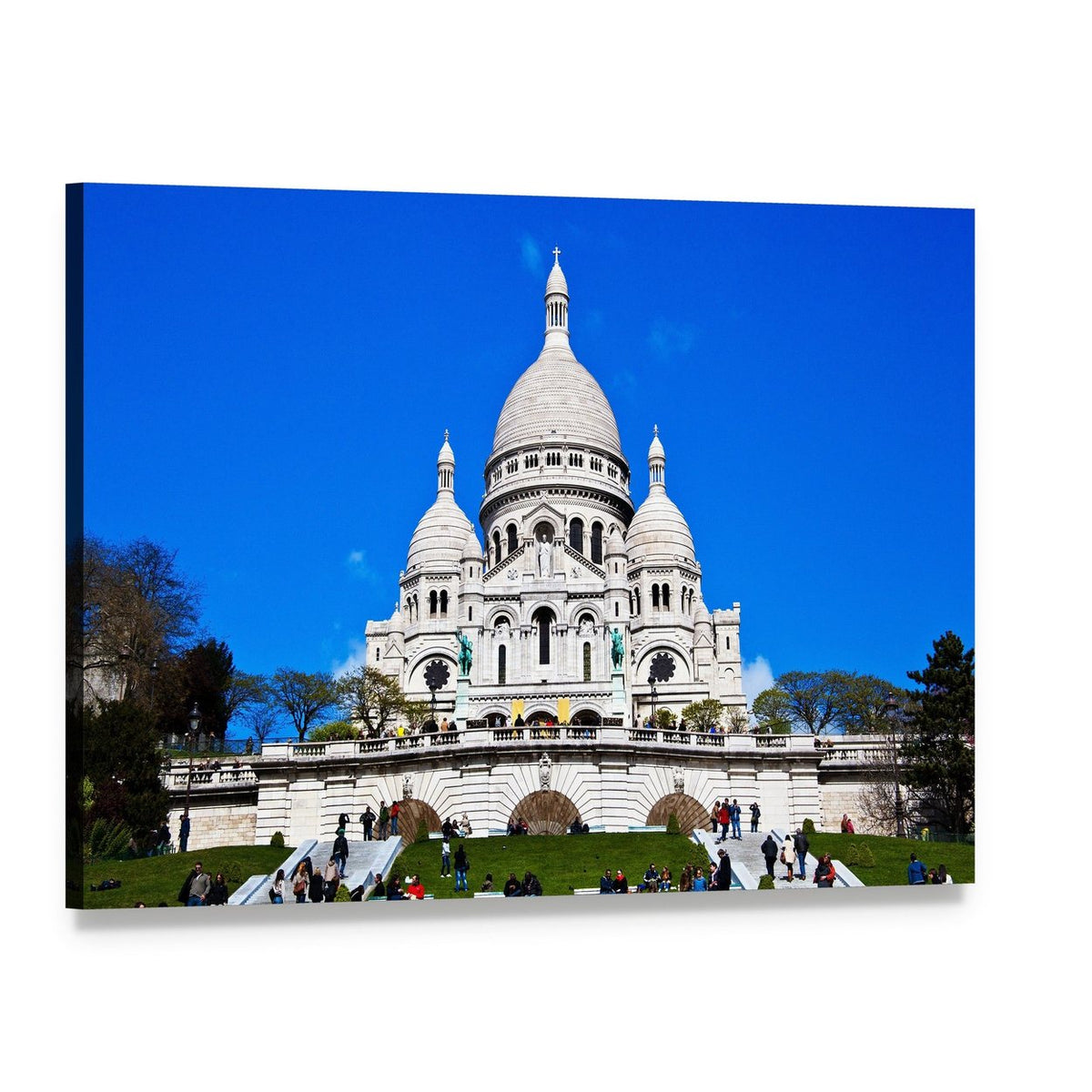 Sacré-cœur Basilica, Paris Canvas Wall Art, single panel gallery wrapped canvas, angled product view