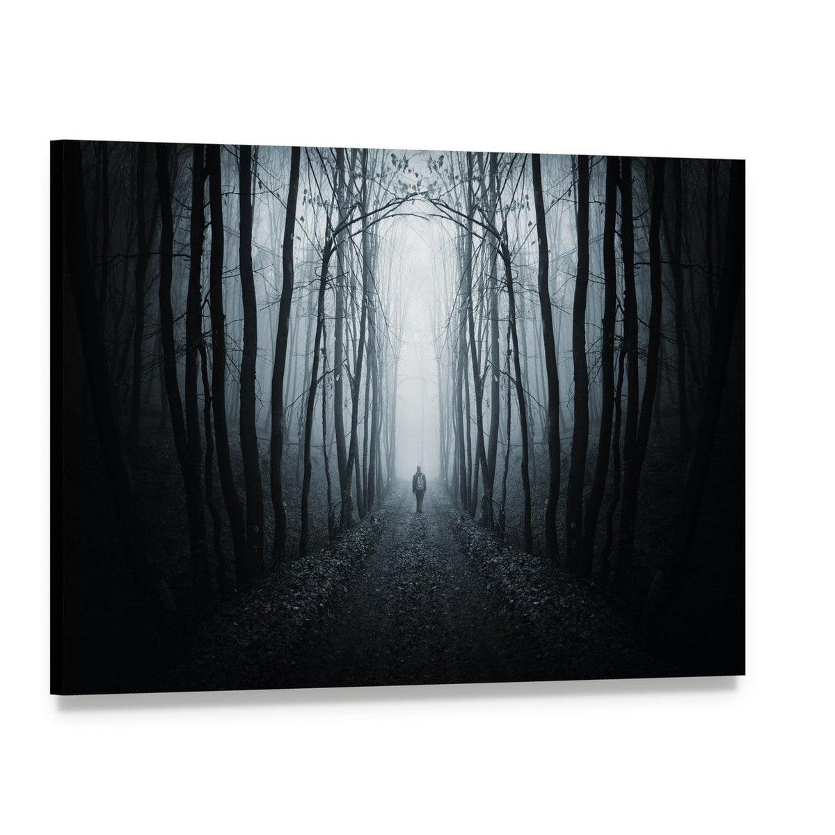 Unknown Horror Jungle Street Canvas Wall Art, single panel gallery wrapped canvas, angled product view