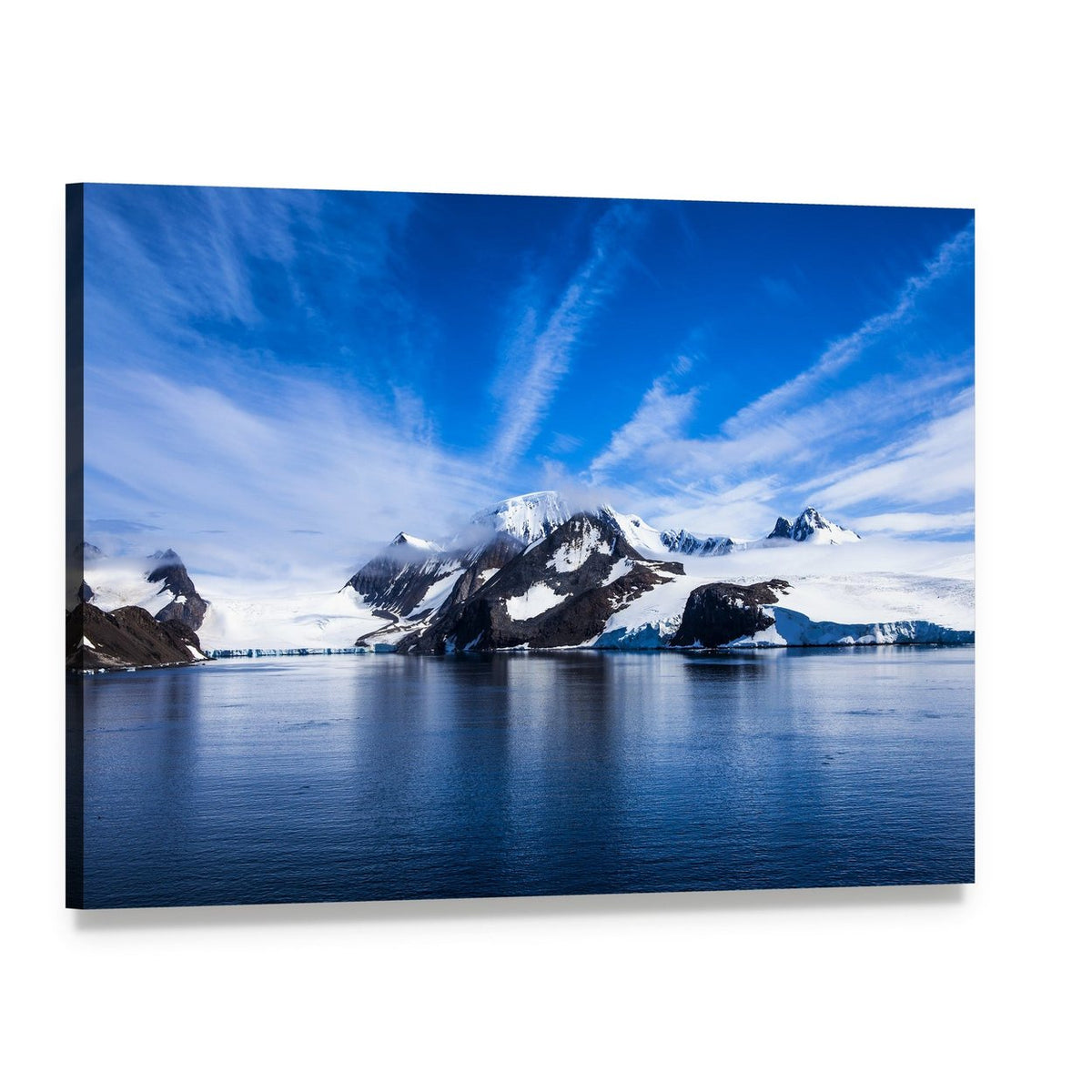 Antarctica Natural Beauty Canvas Wall Art, single panel gallery wrapped canvas, angled product view