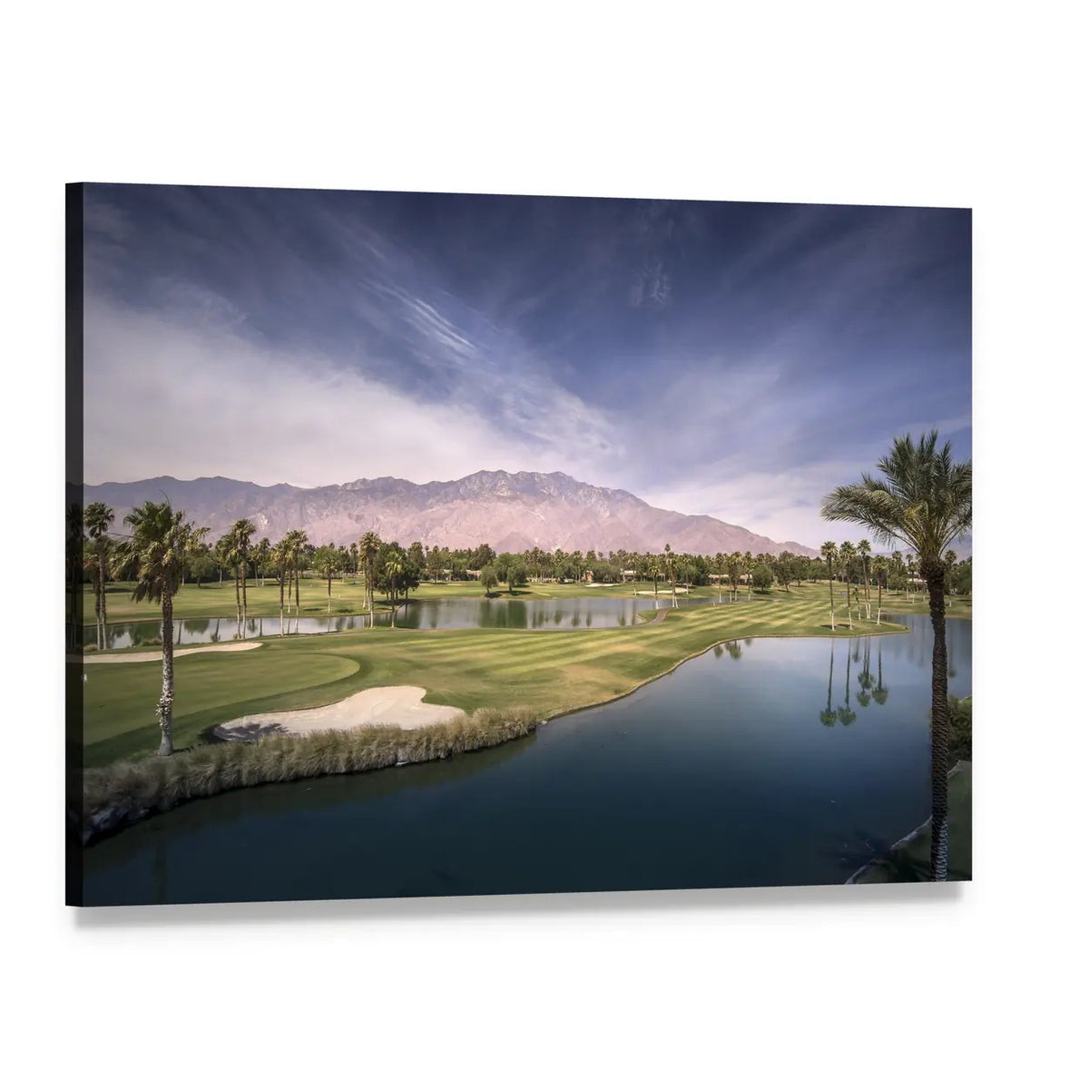 Chino Canyon Palm Springs Canvas Wall Art, single panel gallery wrapped canvas, angled product view