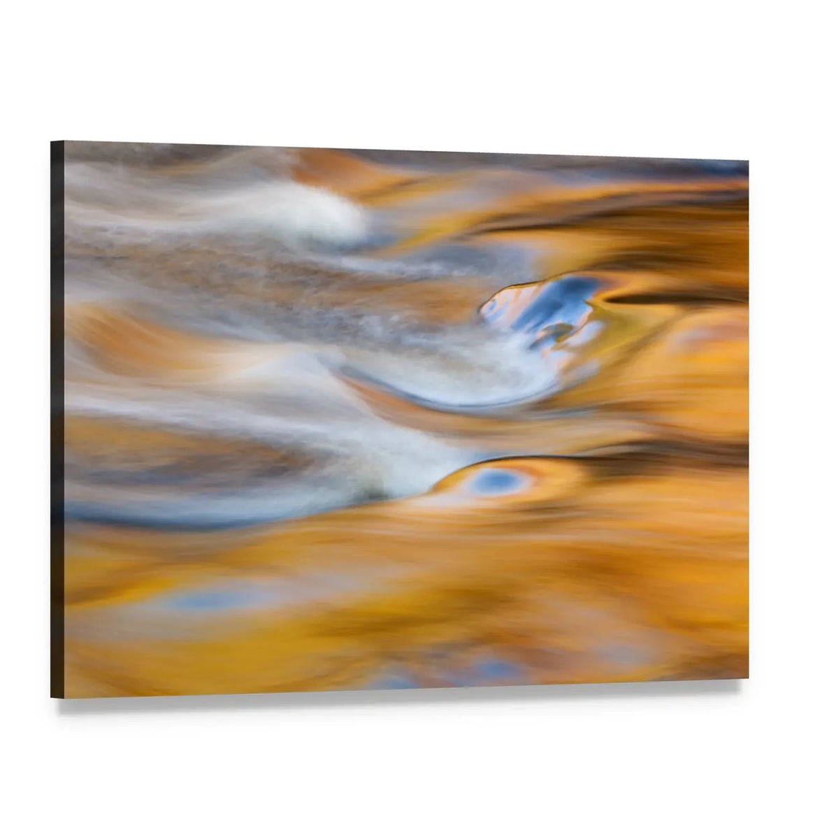 Bond Falls Rapids In USA Canvas Wall Art, single panel gallery wrapped canvas, angled product view