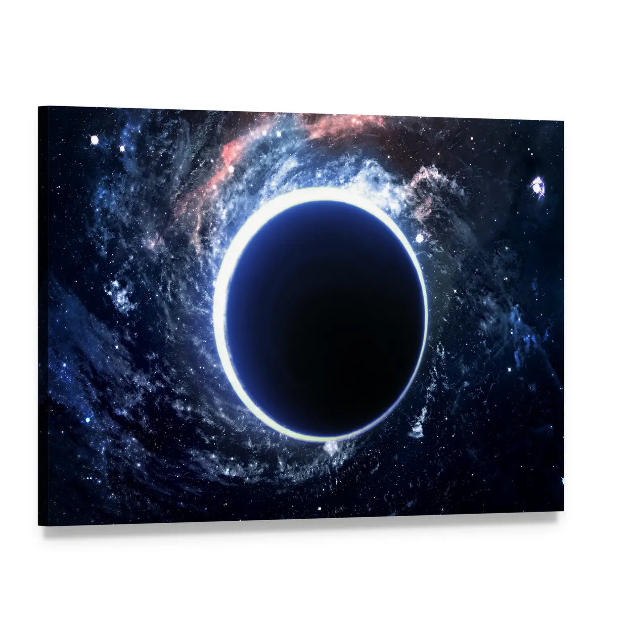 Supermassive Black Hole Canvas Wall Art, single panel gallery wrapped canvas, angled product view
