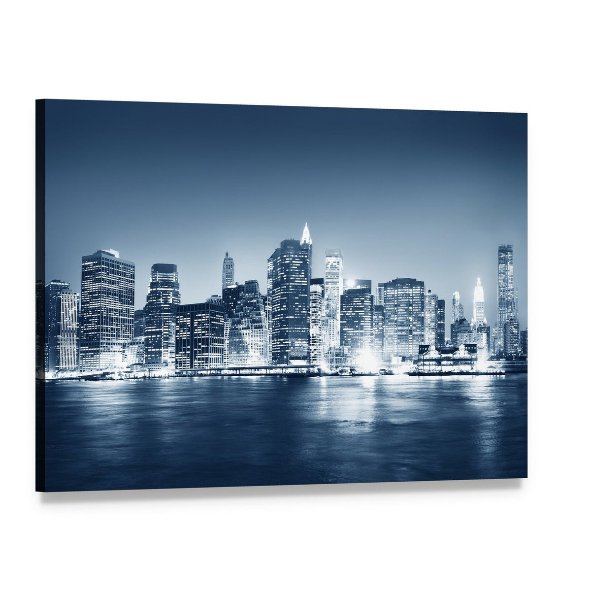 Building Skyscraper Ny Canvas Wall Art, single panel gallery wrapped canvas, angled product view