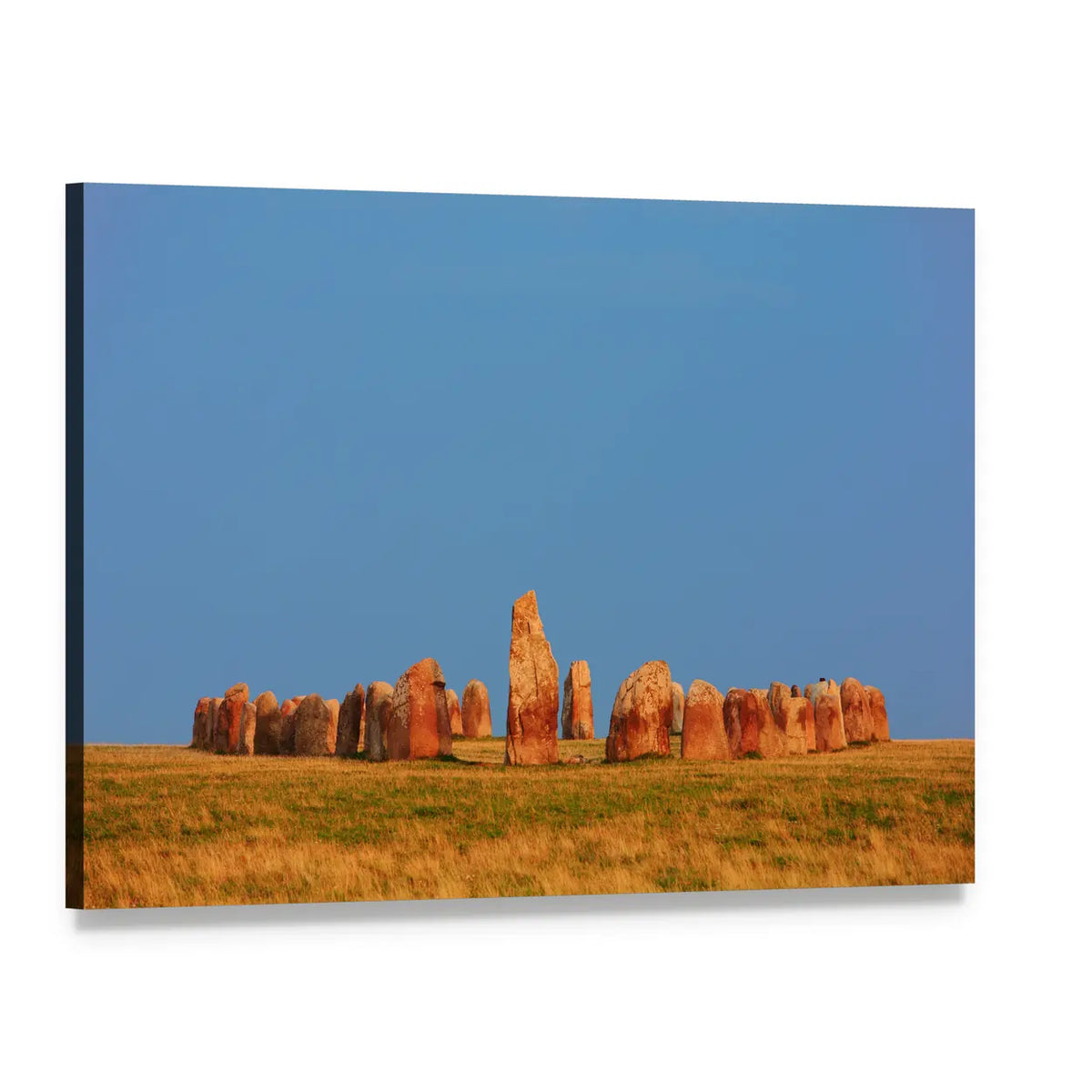 Ale Stones, Sweden at Golden Hour Canvas Wall Art, single panel gallery wrapped canvas, angled product view
