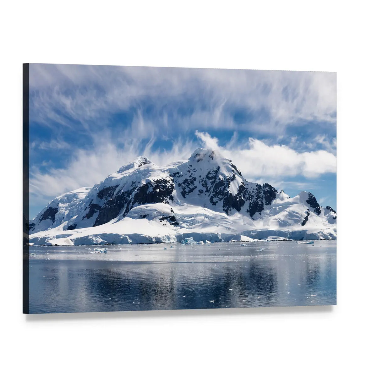 Paradise Bay, Antarctica Canvas Wall Art, single panel gallery wrapped canvas, angled product view