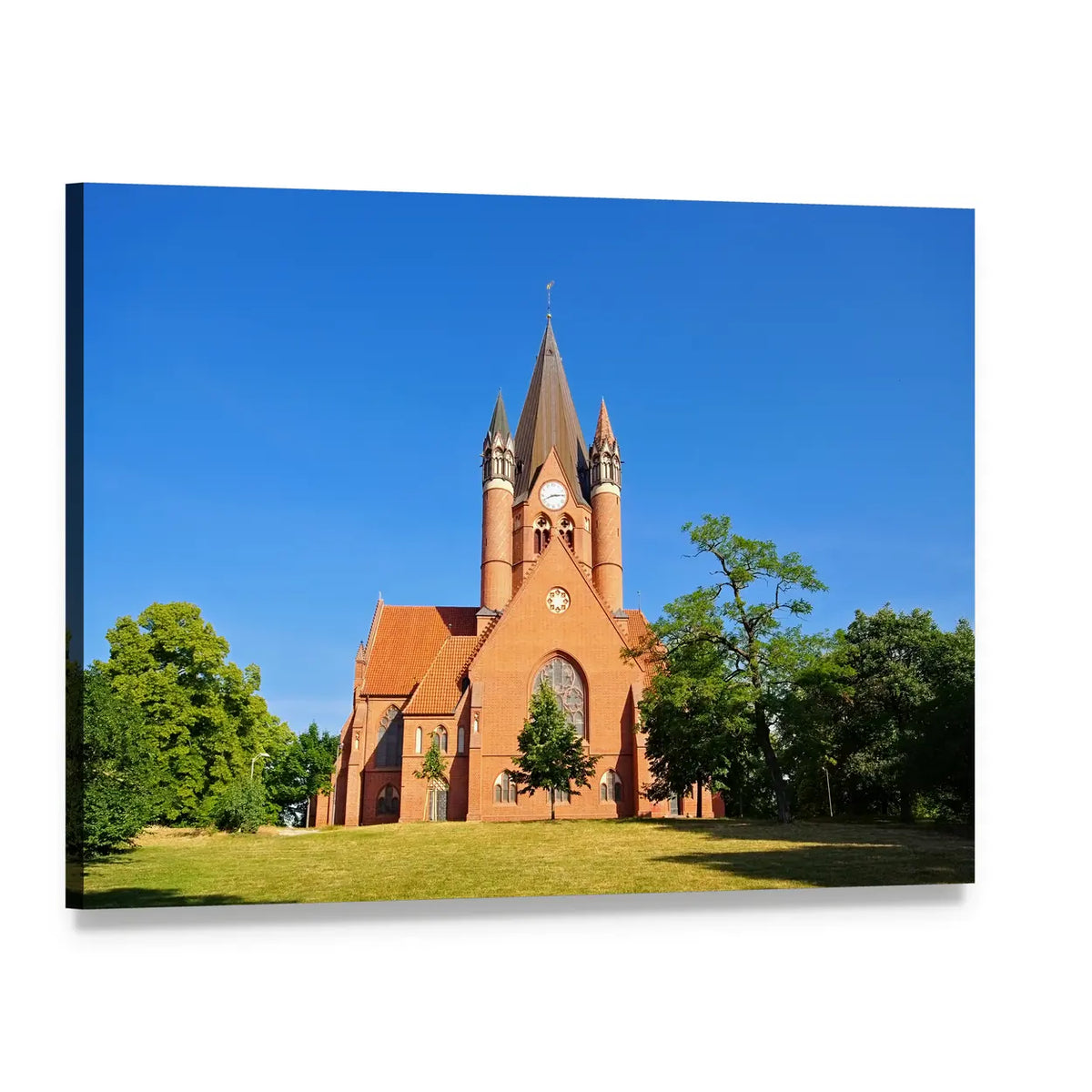 Paulus Church, Germany Canvas Wall Art, single panel gallery wrapped canvas, angled product view