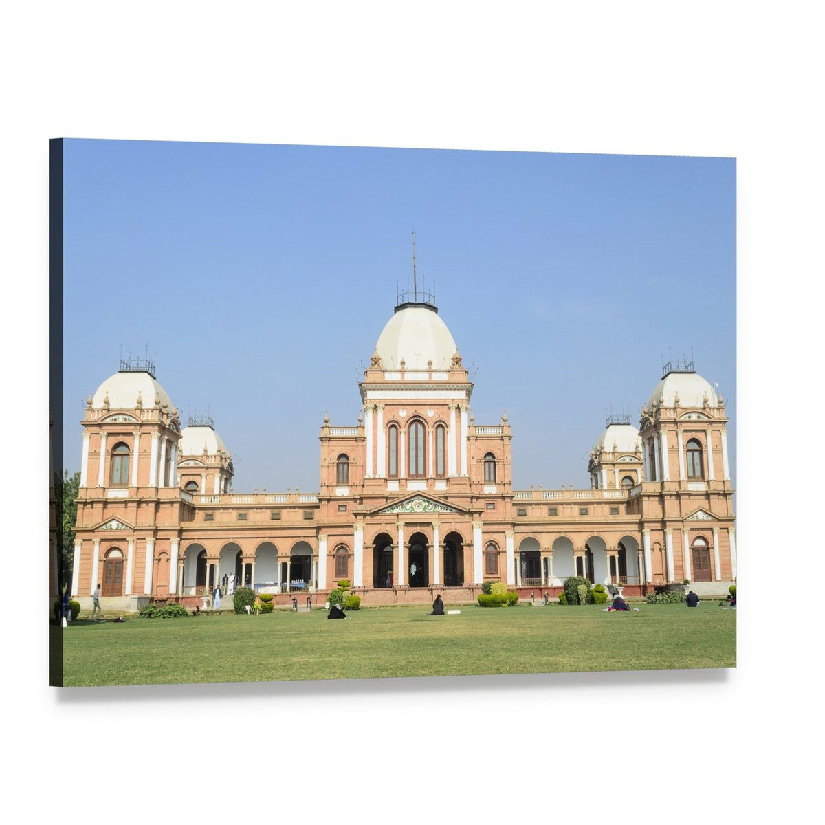 Noor Mahal Palace in Bahawalpur Canvas Wall Art, single panel gallery wrapped canvas, angled product view