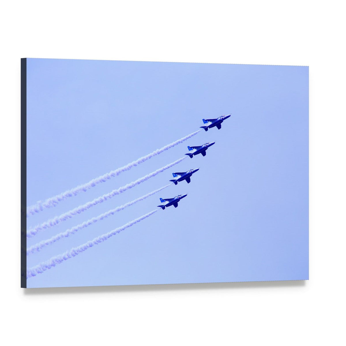 Impulse Jet Formation Canvas Wall Art, single panel gallery wrapped canvas, angled product view