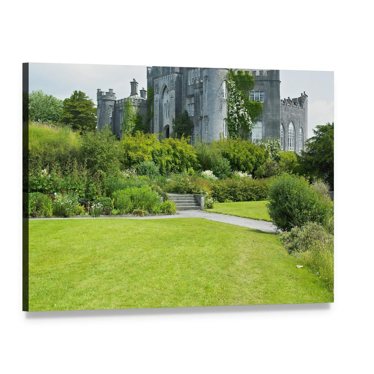 Birr Castle Garden, Ireland Canvas Wall Art, single panel gallery wrapped canvas, angled product view