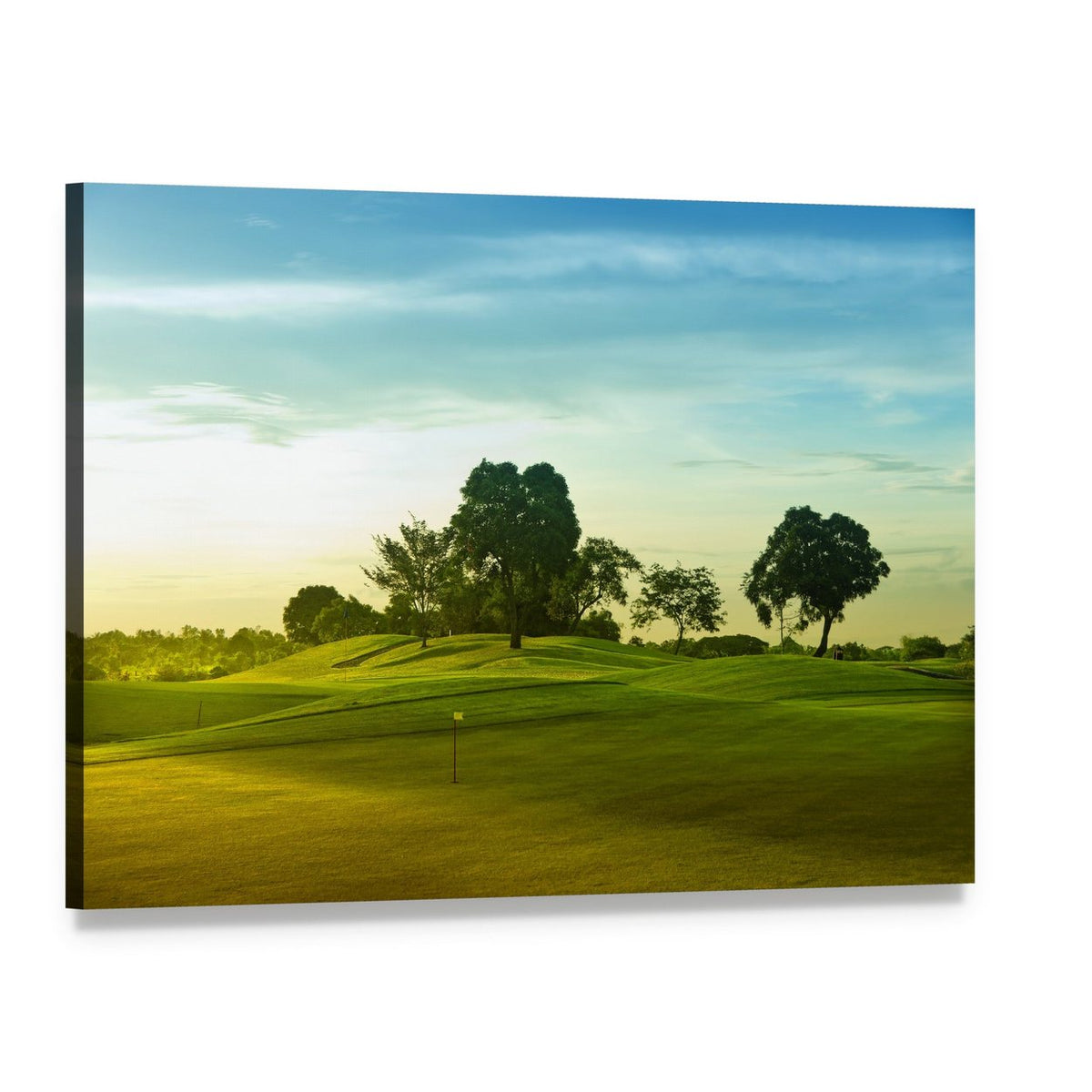 Golf Course Philippines Canvas Wall Art, single panel gallery wrapped canvas, angled product view