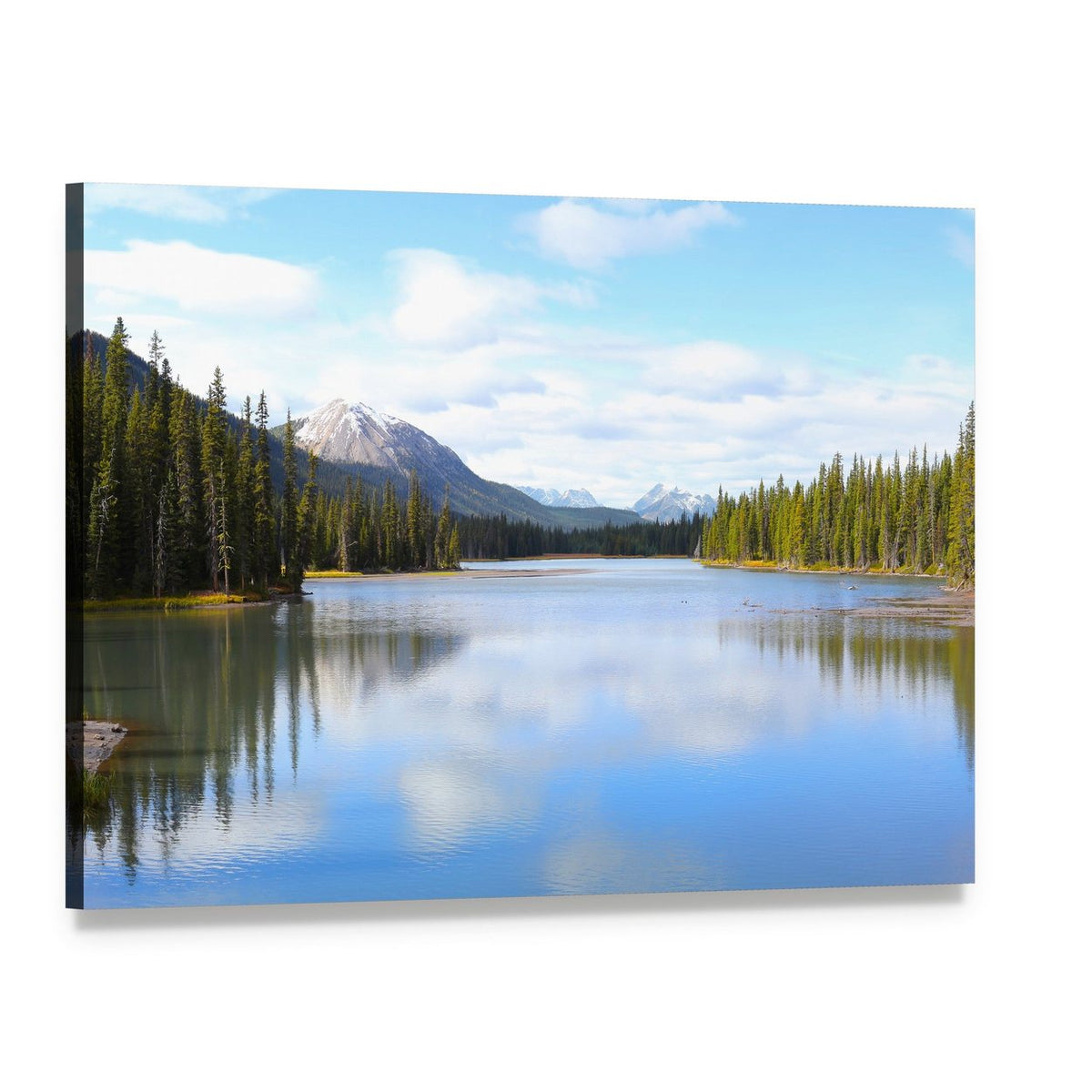 Porcupine Creek View Canvas Wall Art, single panel gallery wrapped canvas, angled product view