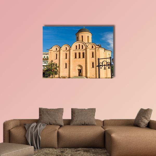 God Church In Kiev Canvas Wall Art-1 Piece-Gallery Wrap-36" x 24"-Tiaracle