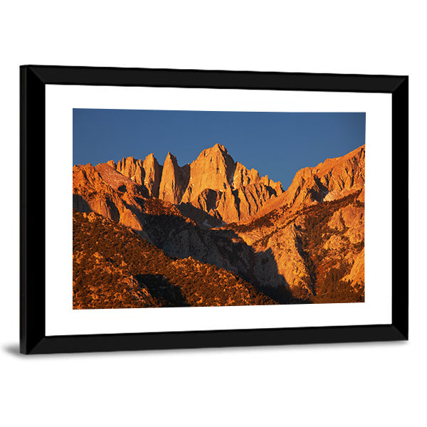 Mount Whitney Canvas Wall Art-1 Piece-Framed Print-20" x 16"-Tiaracle