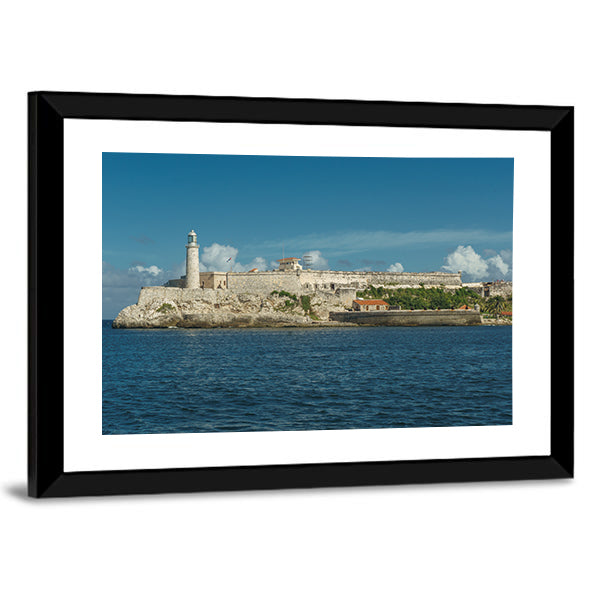 Castillo del Morro In Havana Cuba Canvas Wall Art-1 Piece-Framed Print-20" x 16"-Tiaracle