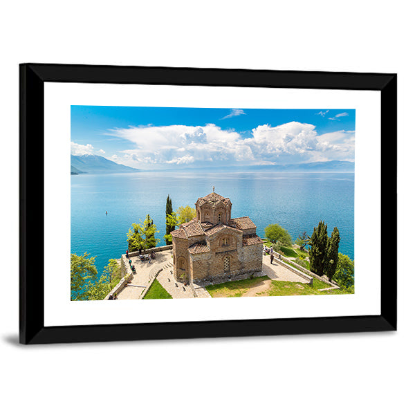 Jovan Kaneo Church Ohrid Canvas Wall Art-3 Horizontal-Gallery Wrap-25" x 16"-Tiaracle