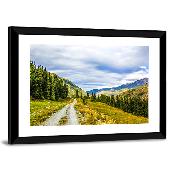 Mountain Road & Landscape Canvas Wall Art