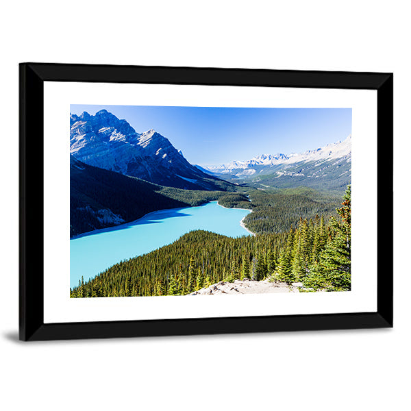 Icefields Parkway Canvas Wall Art-1 Piece-Framed Print-30" x 20"-Tiaracle