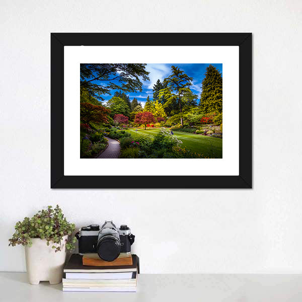 Butchart Garden Canvas Wall Art-3 Horizontal-Gallery Wrap-25" x 16"-Tiaracle