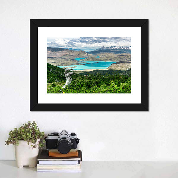 Hiking To Britanico Canvas Wall Art-5 Horizontal-Gallery Wrap-22" x 12"-Tiaracle