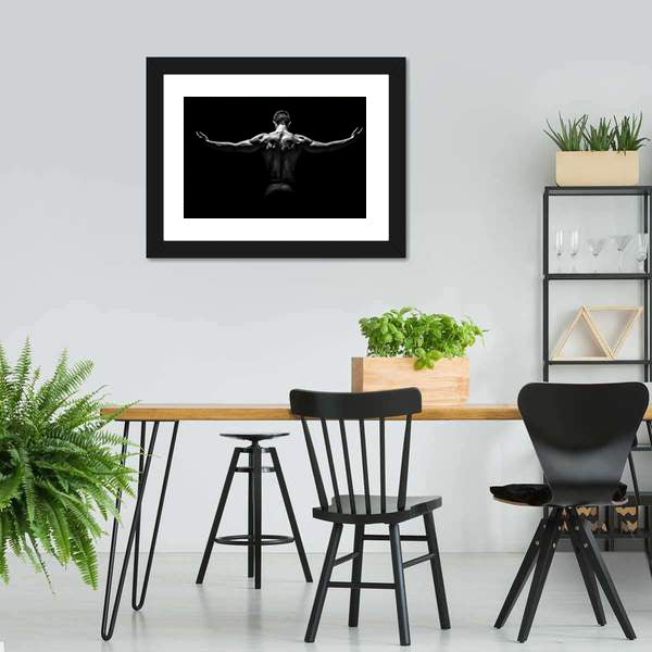 Healthy Muscular Young Man Canvas Wall Art-5 Horizontal-Gallery Wrap-22" x 12"-Tiaracle
