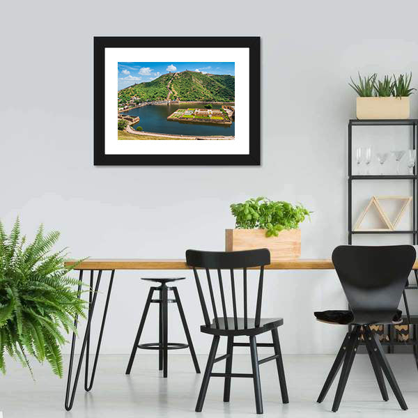 Maota Lake Island Fortress and Gardens Canvas Wall Art