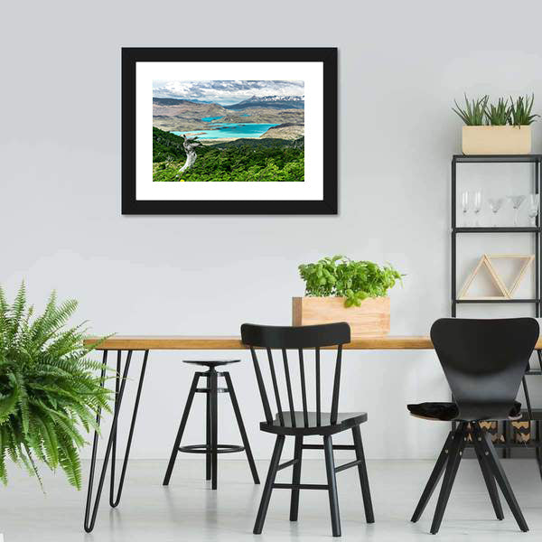 Hiking To Britanico Canvas Wall Art-5 Horizontal-Gallery Wrap-22" x 12"-Tiaracle