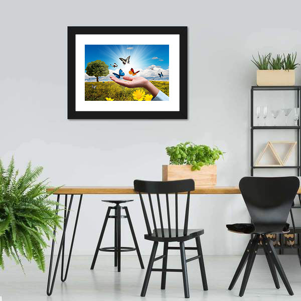 Environmental Protection Concept Canvas Wall Art-5 Horizontal-Gallery Wrap-22" x 12"-Tiaracle