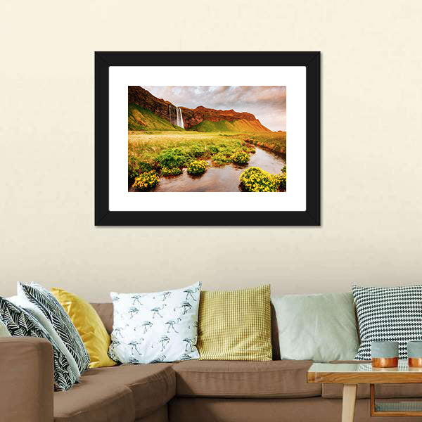 Blooming Green Field Canvas Wall Art