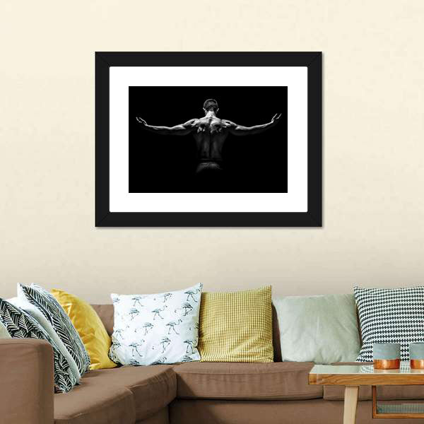 Healthy Muscular Young Man Canvas Wall Art-5 Horizontal-Gallery Wrap-22" x 12"-Tiaracle