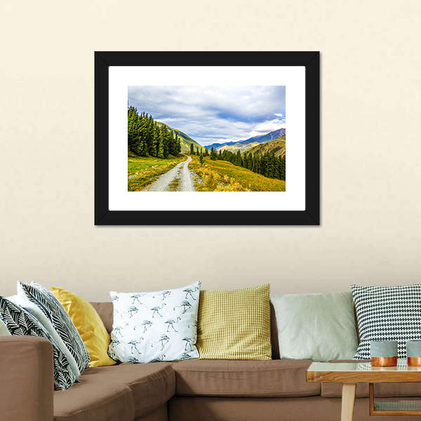 Mountain Road & Landscape Canvas Wall Art