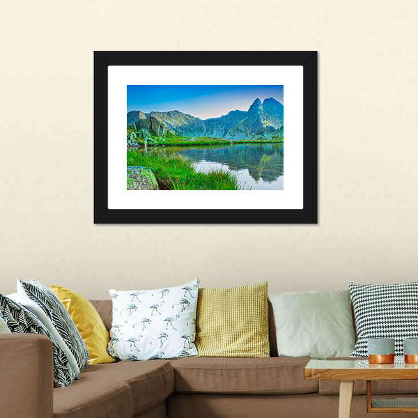 Retezat Mountain Lake Canvas Wall Art
