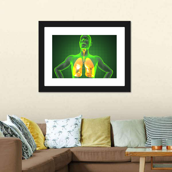 Human Chest Radiography Canvas Wall Art