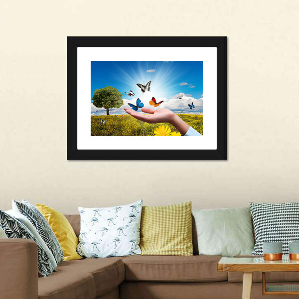 Environmental Protection Concept Canvas Wall Art-5 Horizontal-Gallery Wrap-22" x 12"-Tiaracle