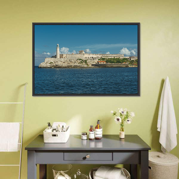 Castillo del Morro In Havana Cuba Canvas Wall Art-3 Horizontal-Gallery Wrap-25" x 16"-Tiaracle