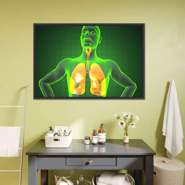 Human Chest Radiography Canvas Wall Art