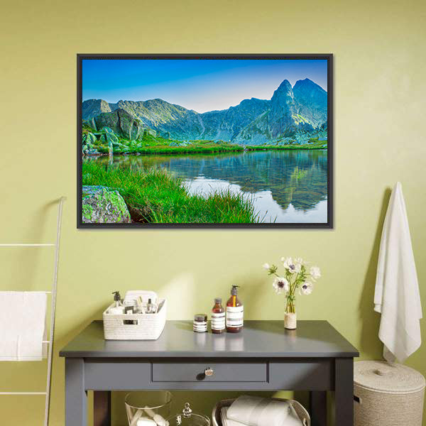 Retezat Mountain Lake Canvas Wall Art
