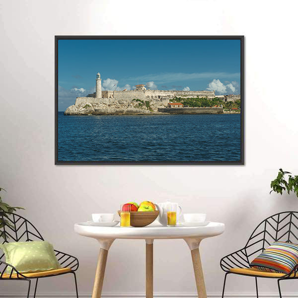 Castillo del Morro In Havana Cuba Canvas Wall Art-3 Horizontal-Gallery Wrap-25" x 16"-Tiaracle