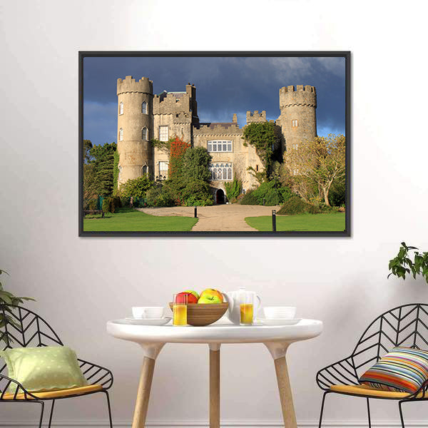 Historic Malahide Castle in Dublin Canvas Wall Art